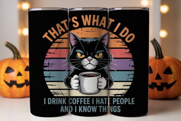 Grumpy Cat Coffee Tumbler Wrap