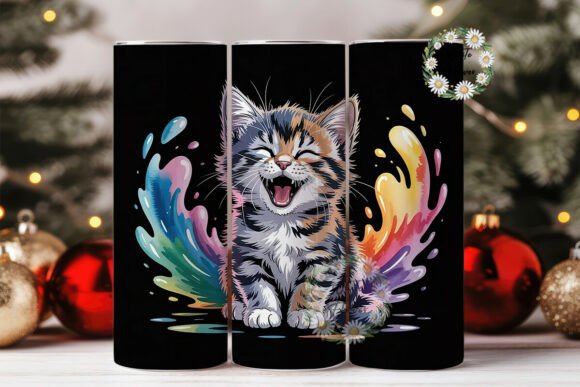 Laughing Kitten 20oz Tumbler Wrap